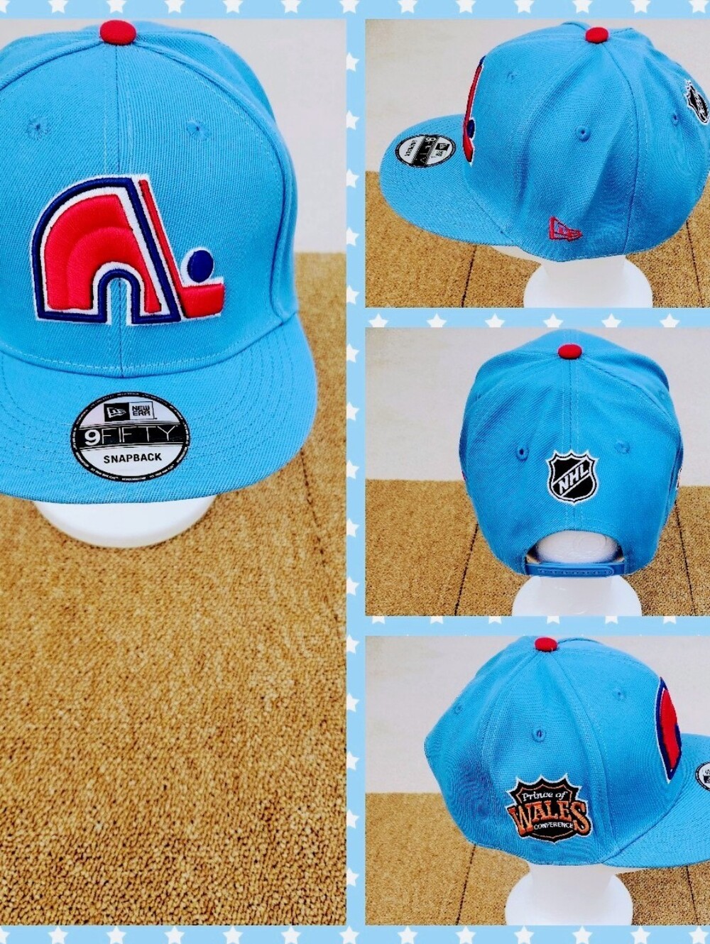 QUEBEC NORDIQUES NHL HOCKEY SNAPBACK HAT.
